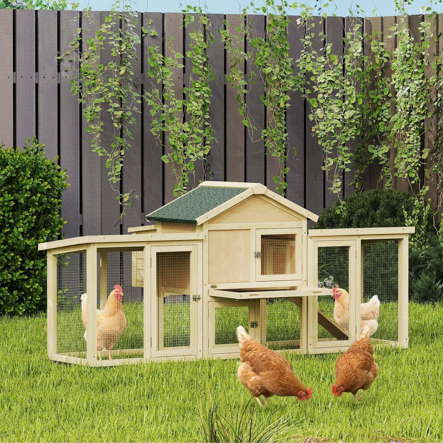Wooden Chicken Coop, Large Rabbit Hutch, Nesting Box, Run, Ramp, Drawer Chicken Coops at Gallery Canada