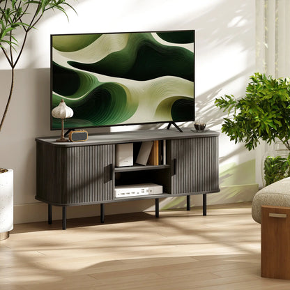 TV Stand For 55 Inches, Storage Shelves And Cabinets, Grey TV Stands at Gallery Canada