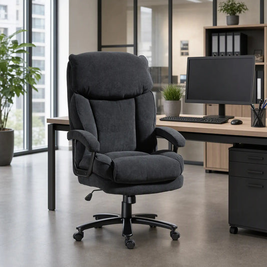 Heavy Duty Executive Office Chair, 450 lbs, Black Executive & Manager Chairs Black at Gallery Canada