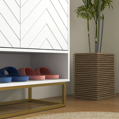 Entryway Shoe Cabinet, Adjustable Shelf for 12 Pairs, White Shoe Storage Cabinets & Racks at Gallery Canada