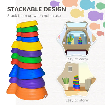 11pcs Fish Balance Stepping Stones, Larger Size Non-Slip, Indoor Outdoor Gym Sets & Swings at Gallery Canada