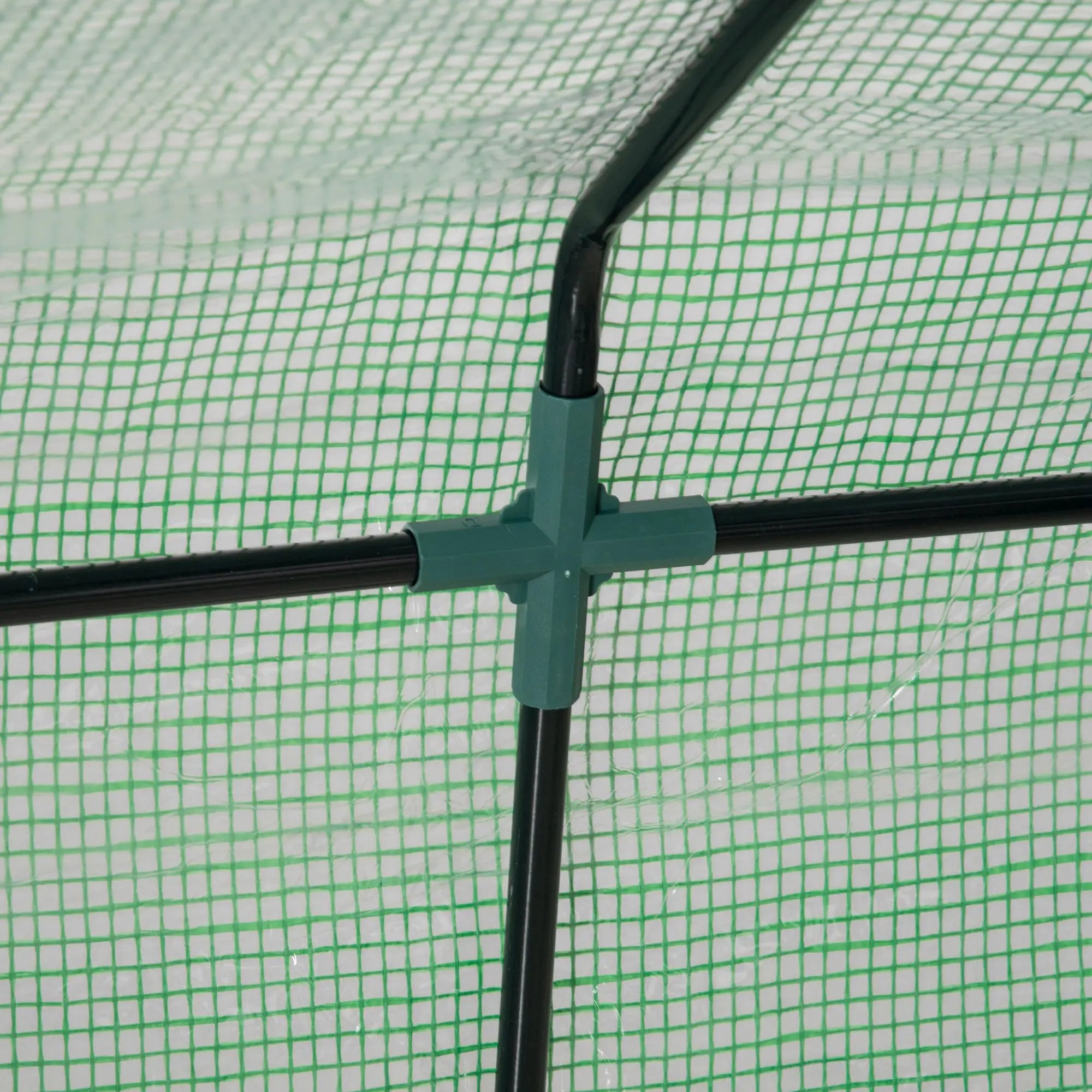 6' x 3' x 3' Portable Mini Greenhouse, Steel Frame, 2 PE Covers, Dark Green Mini Greenhouses at Gallery Canada