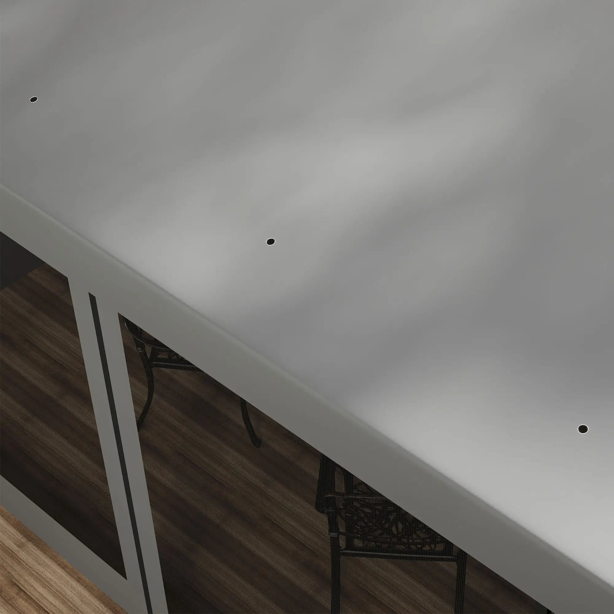 10' x 13' Wall Pergola, Outdoor Gazebo, 2 Curtains, 2 Nettings, UV Resistant, Light Grey Pergolas at Gallery Canada