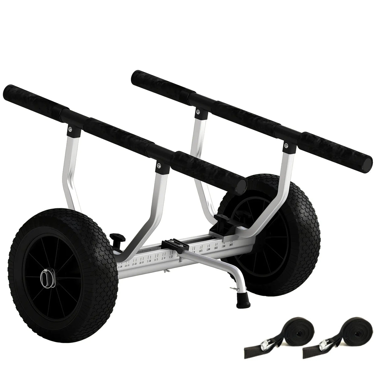 Kayak Cart Dolly, Adjustable Width, Black Kayak Carts Black at Gallery Canada