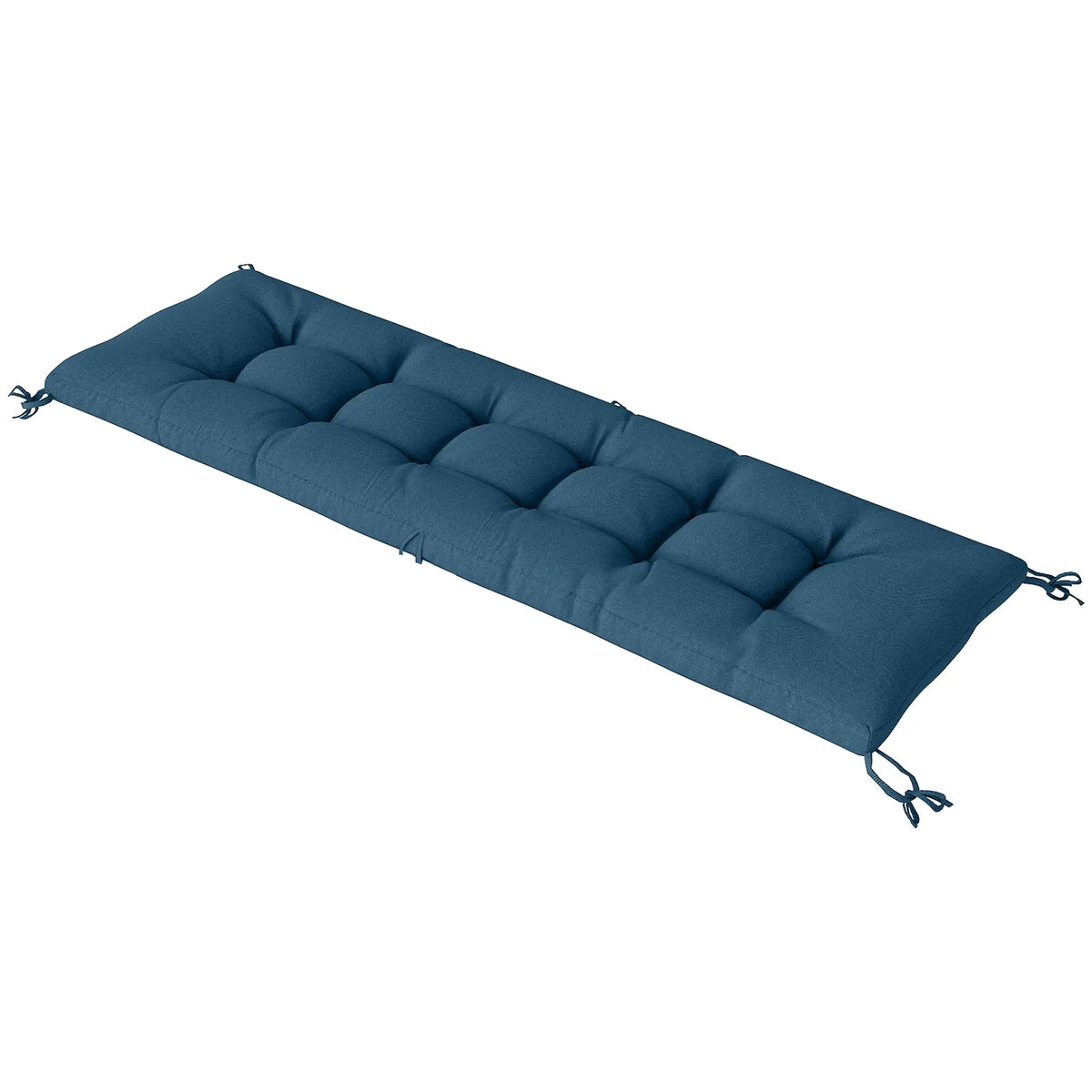 Patio Lounge Chair Cushion, UV50+ with Straps, 78 x 25.6 inch, Blue Patio Chair Cushions Blue at Gallery Canada