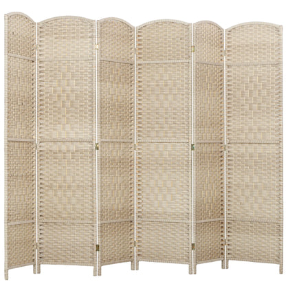 6 Ft Tall Folding Room Divider, 6 Panel Portable Privacy Screen, Light Oak Room Dividers at Gallery Canada