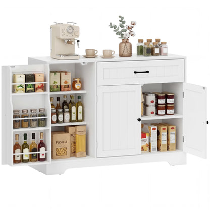 44" Modern Kitchen Cabinet With Drawer, White Bar Cabinets at Gallery Canada