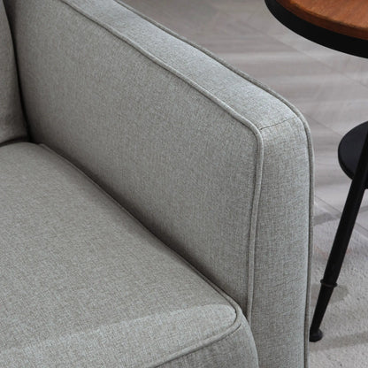 Convertible Bed with Couch, Button Tufted Fabric Sofa Bed, Adjustable Back, Grey 2-Seater Sofas at Gallery Canada