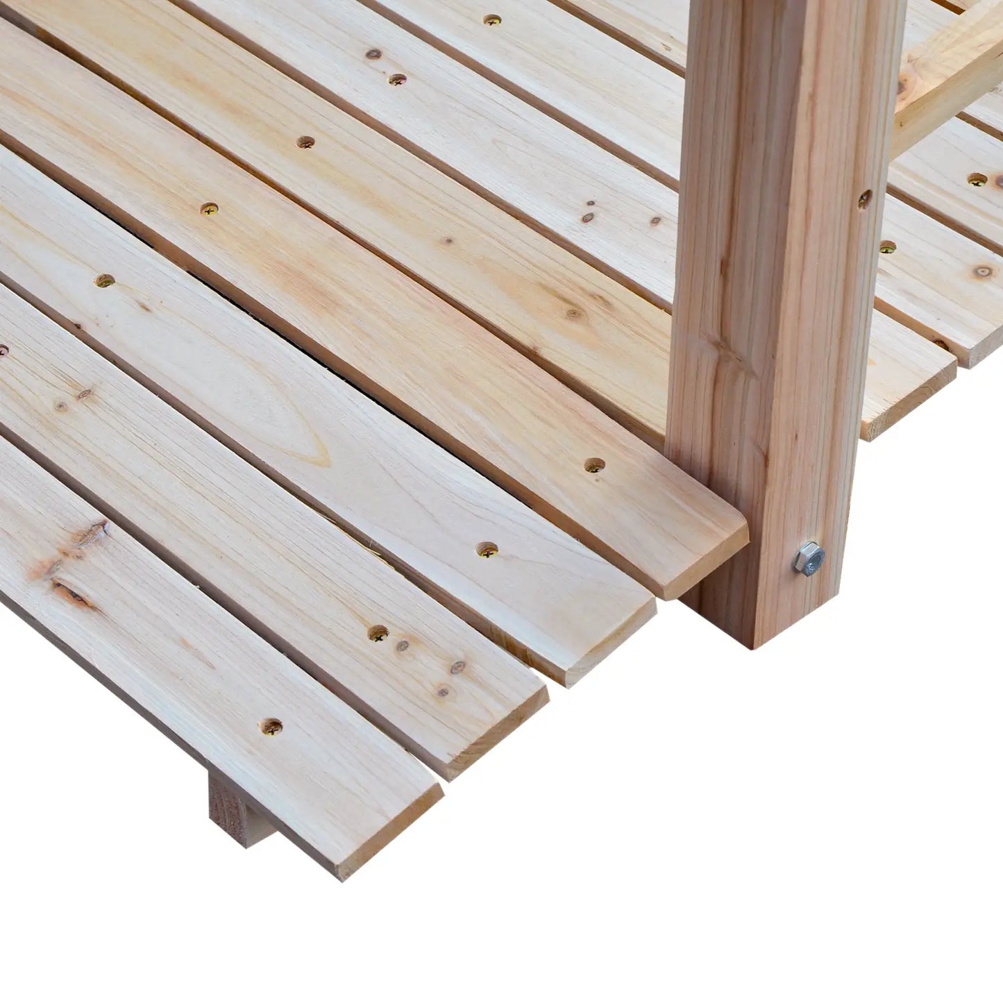 5FT Wood Garden Bridge, Outdoor Decorative Landscape, Natural Wood Garden Bridges at Gallery Canada