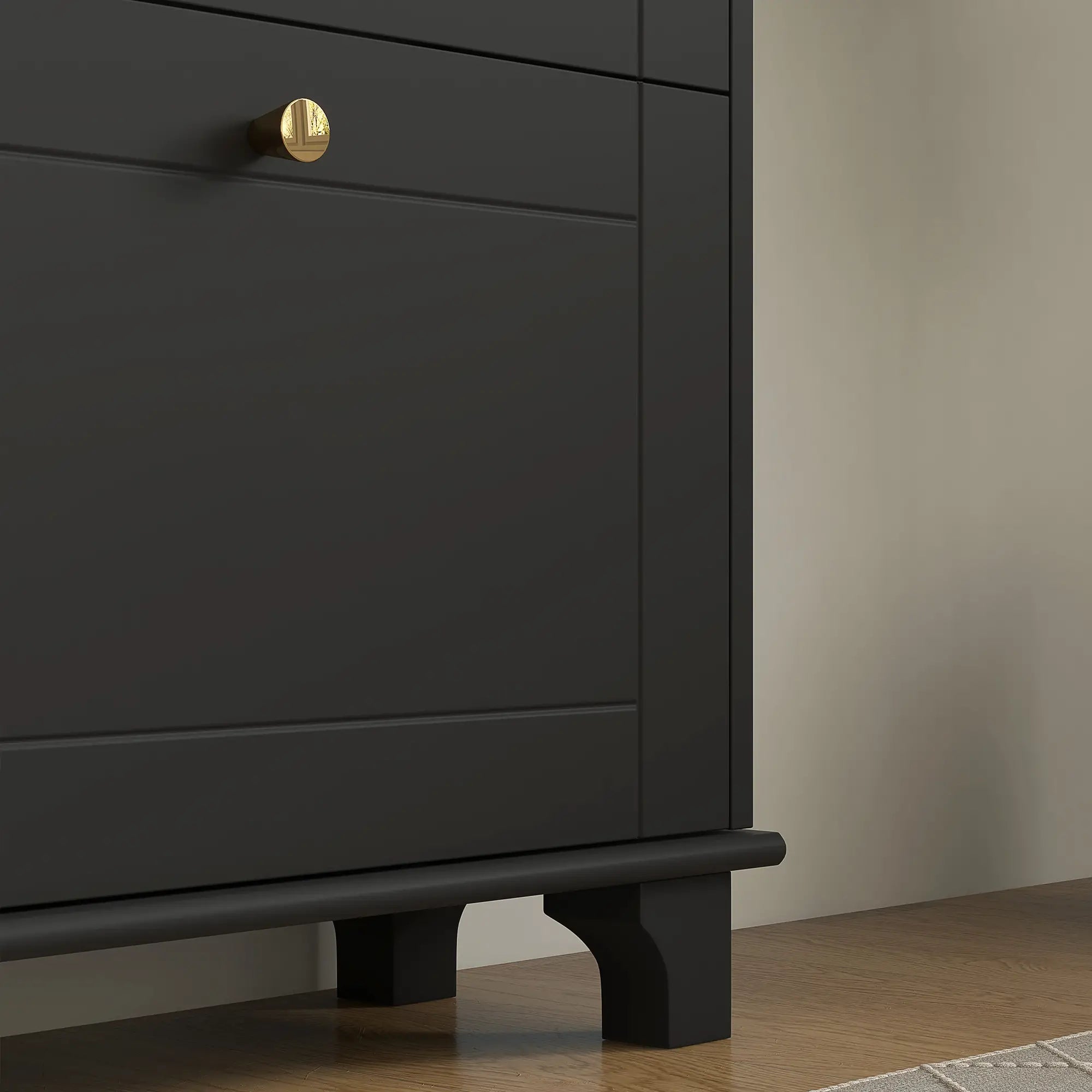 Narrow Shoe Storage, 3 Flip Drawers, Adjustable Shelves, Holds 12 Pairs, Black Shoe Storage Cabinets & Racks at Gallery Canada