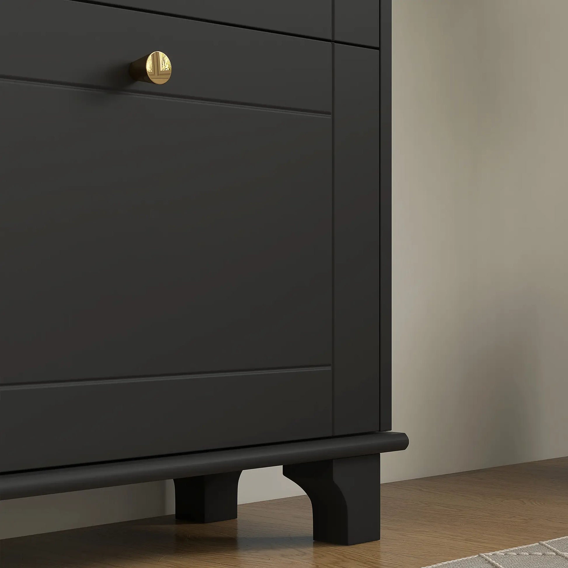 Narrow Shoe Storage, 3 Flip Drawers, Adjustable Shelves, Holds 12 Pairs, Black Shoe Storage Cabinets & Racks at Gallery Canada