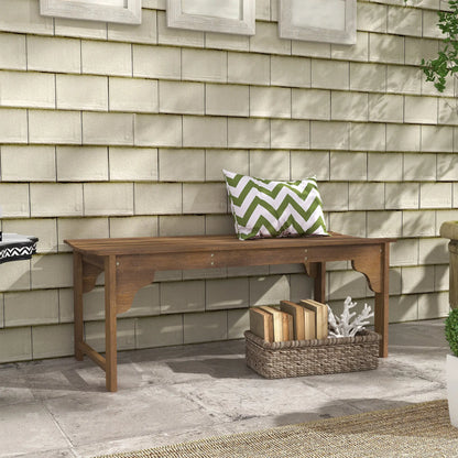 Wooden Garden Bench, Patio Double Park Bench, Teak Outdoor Benches at Gallery Canada