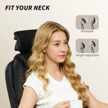 Reclining Office Chair, Executive Desk Chair, Headrest, Footrest, Black Executive & Manager Chairs at Gallery Canada