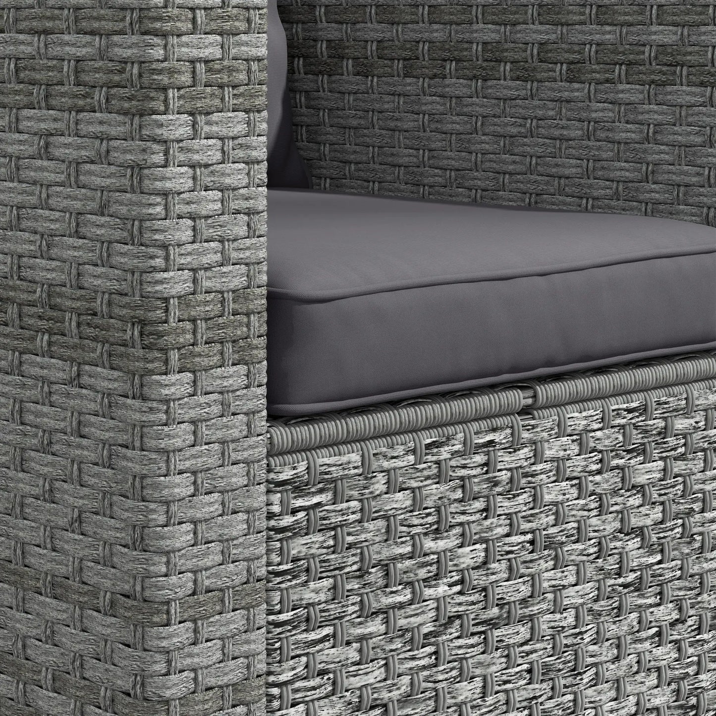 Seat Cushion Back Pillows Set of 2, Patio Chair Cushions, Dark Grey Patio Chair Cushions at Gallery Canada