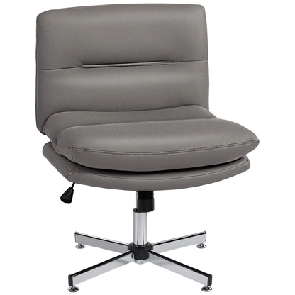 Armless Office Chair, Adjustable Height, Tilt Function, Grey Task Chairs at Gallery Canada
