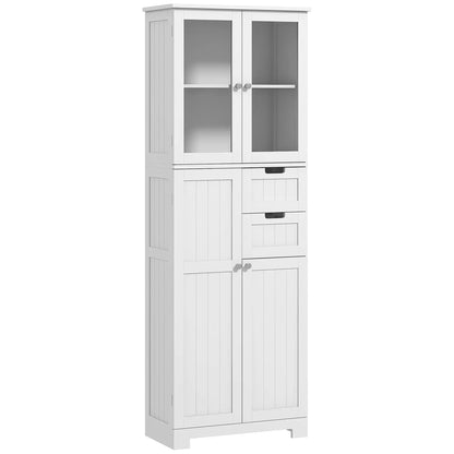 Tall Bathroom Storage Cabinet, Adjustable Shelves, White Bathroom Cabinets at Gallery Canada