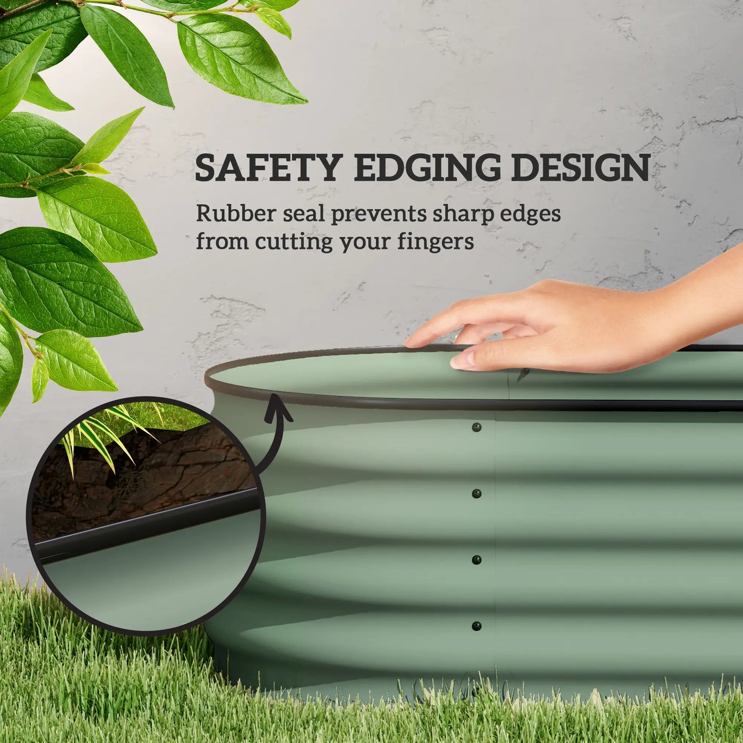 5x2x1.5 FT Galvanized Steel Raised Garden Bed, Green Metal Planter Box, Green Galvanized Planter Boxes at Gallery Canada
