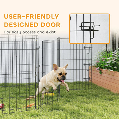 36 Inch Foldable Metal Pet Playpen, Dog Kennel Cage, 12 Panels Dog PlayPens at Gallery Canada