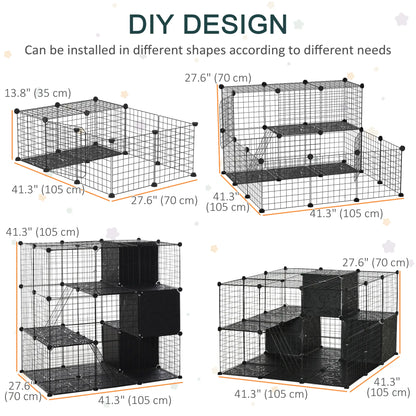 56 Panels Pet Playpen, Small Animal Cage for Rabbit Houses & Habitats at Gallery Canada