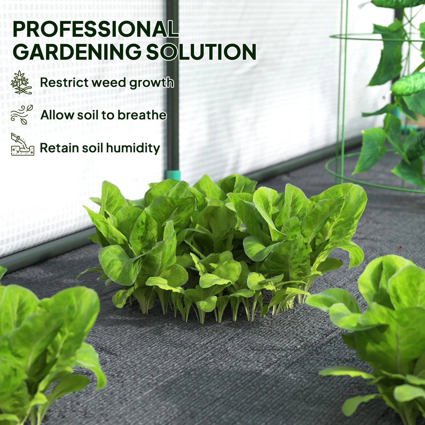 Walk-In Lean-To Greenhouse, 7' x 3' x 5', Zipper Roll-Up Doors, White