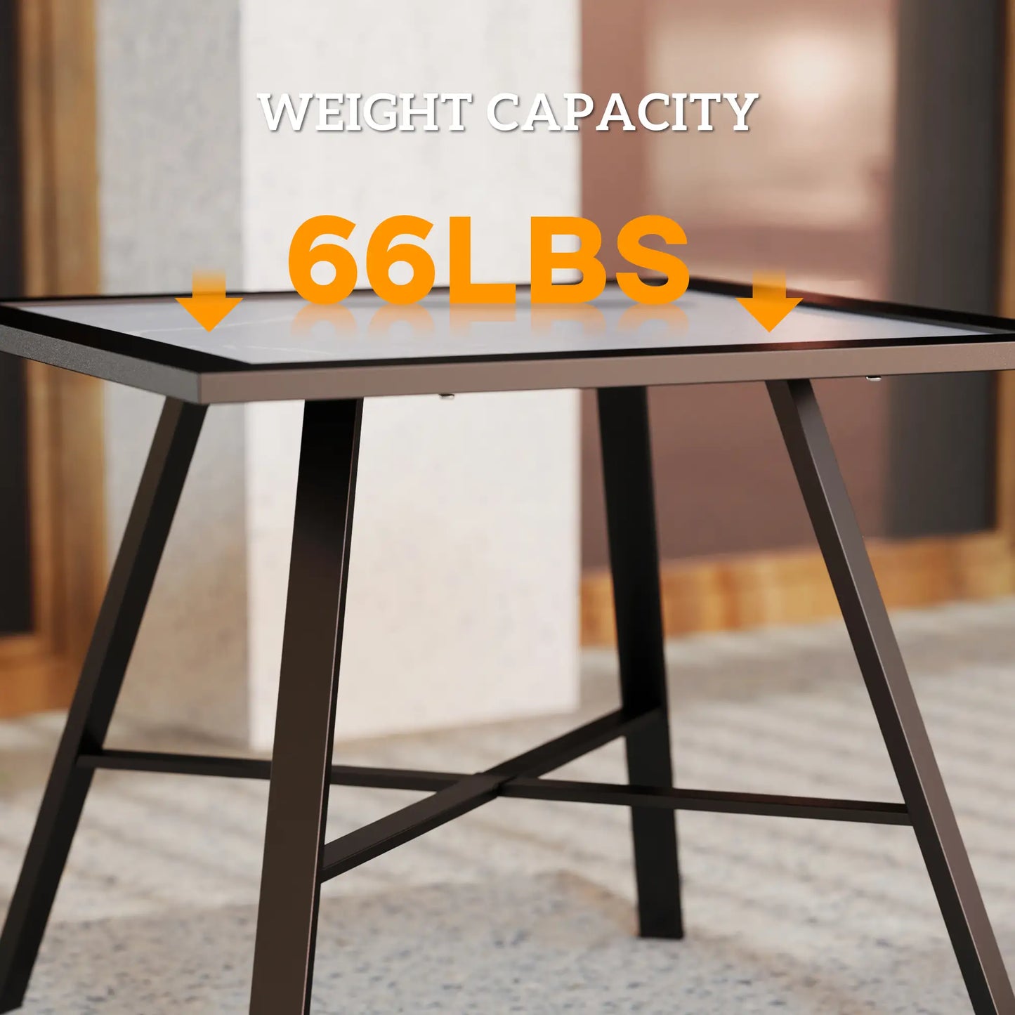 Small Outdoor Side Table, SPC Tabletop, Grey Patio Side Tables at Gallery Canada