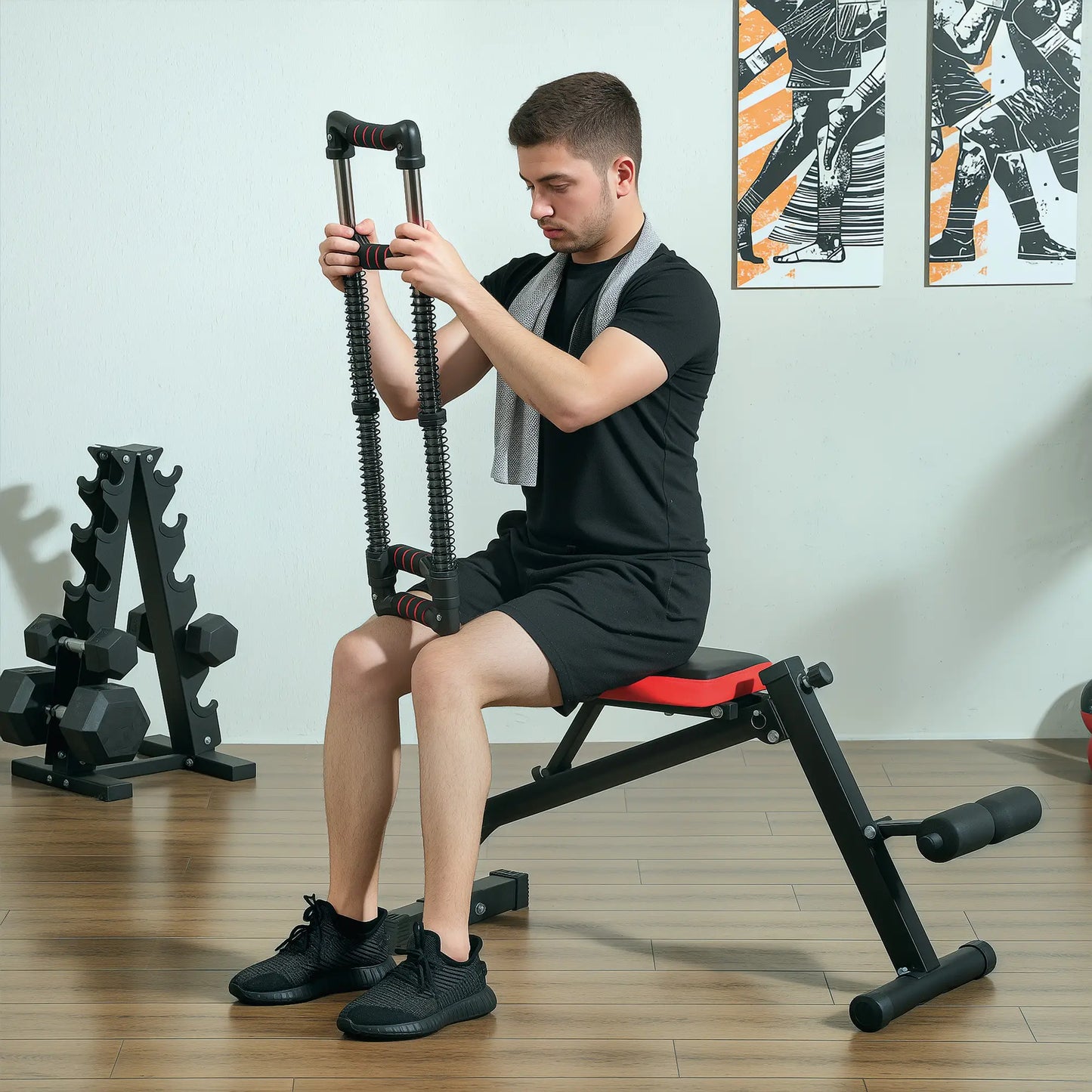 Chest Expander, Spring Exerciser 22-110 lbs, Home Gym, Office, Travel More-Strength Training Equipment at Gallery Canada