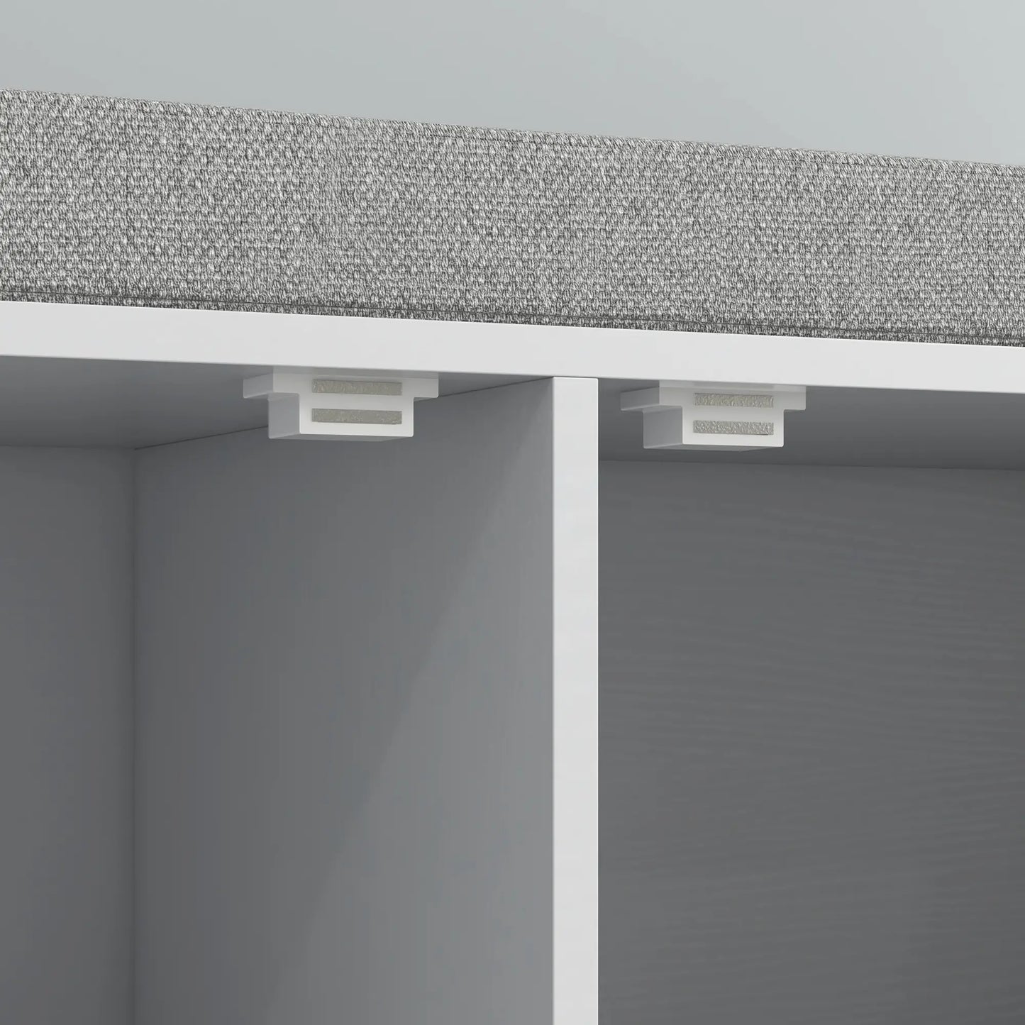 Shoe Storage Bench with Seat Cushion, Hallway Cabinet, 352lbs, White Shoe Storage Cabinets & Racks at Gallery Canada