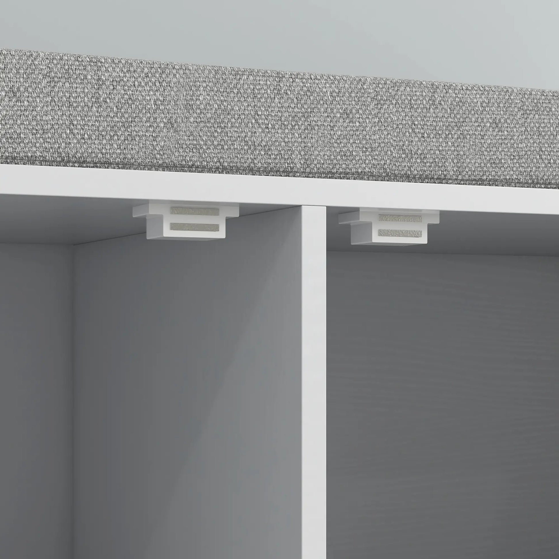 Shoe Storage Bench with Seat Cushion, Hallway Cabinet, 352lbs, White Shoe Storage Cabinets & Racks at Gallery Canada