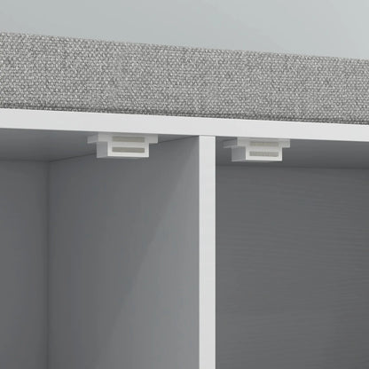 Shoe Storage Bench with Seat Cushion, Hallway Cabinet, 352lbs, White Shoe Storage Cabinets & Racks at Gallery Canada