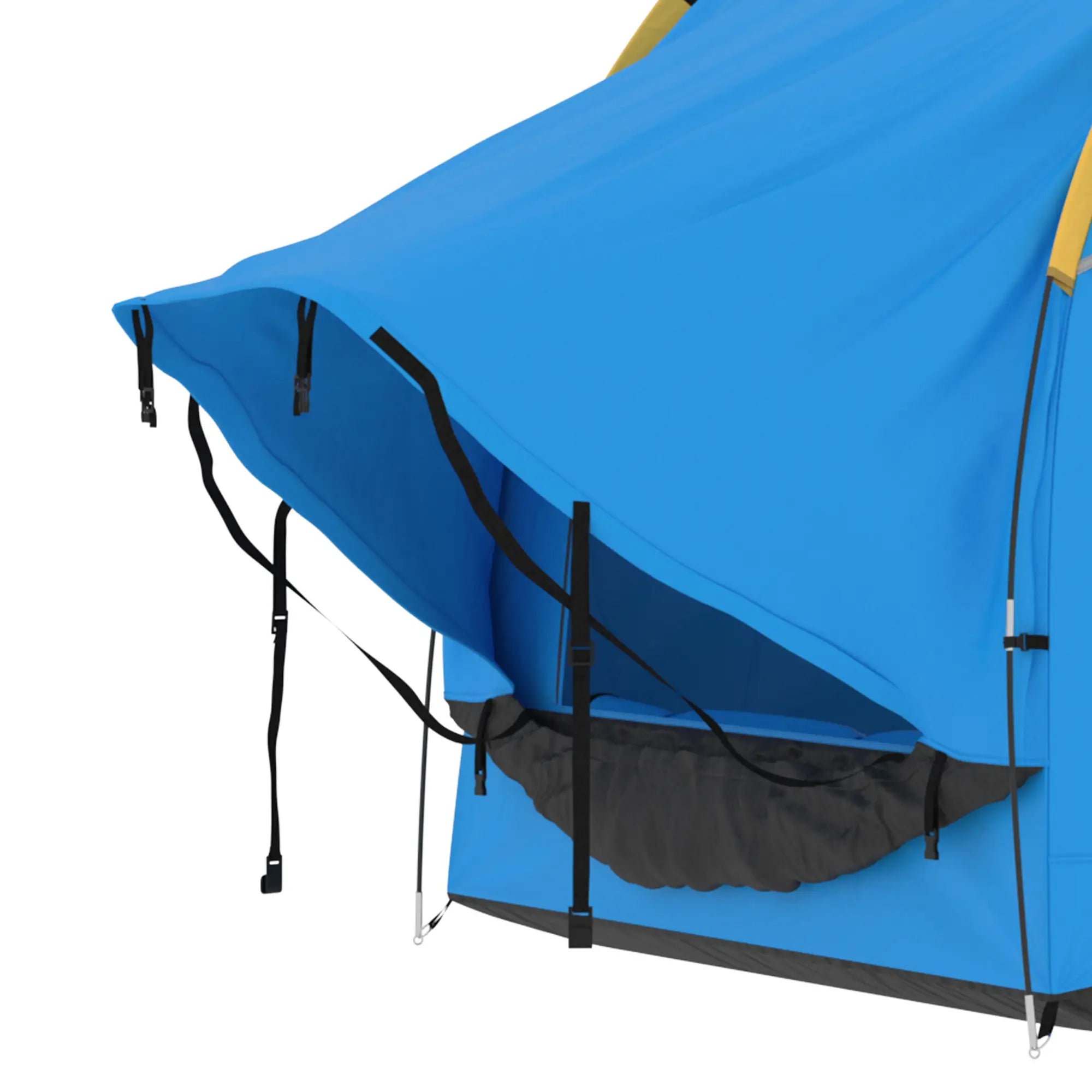 3000mm Waterproof SUV Tent, Car Tent with 3 Doors and Mesh Window, for 5-6 Person Camping Travel, Blue and Orange Camping Tents at Gallery Canada