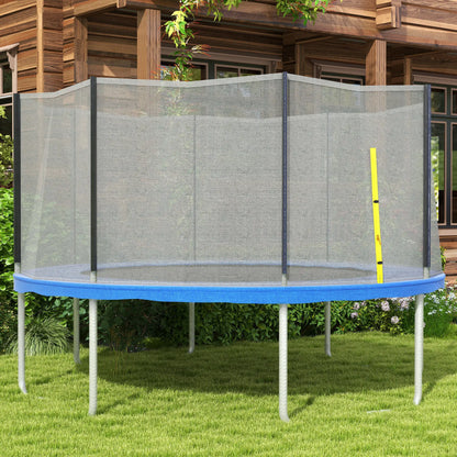 Trampoline Net Enclosure, 14ft Round, 8 Straight Poles, Weather Resistant, Black Trampolines at Gallery Canada