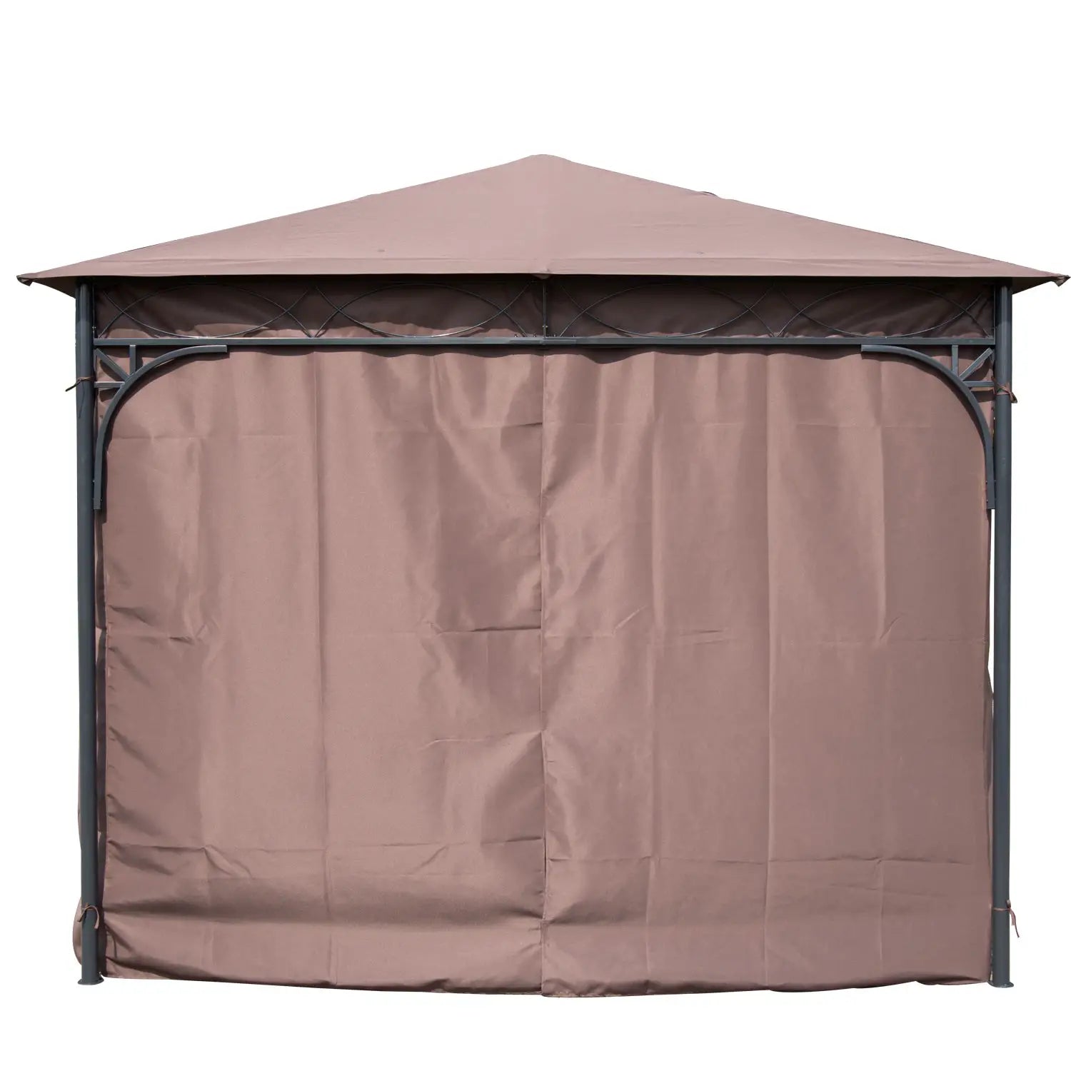 10x10ft Steel Garden Gazebo, Patio Canopy, Outdoor Event Tent Gazebos at Gallery Canada