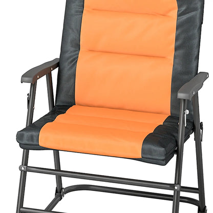 3-Piece Outdoor Foldable Rocking Chair Set, Orange Bistro Sets at Gallery Canada