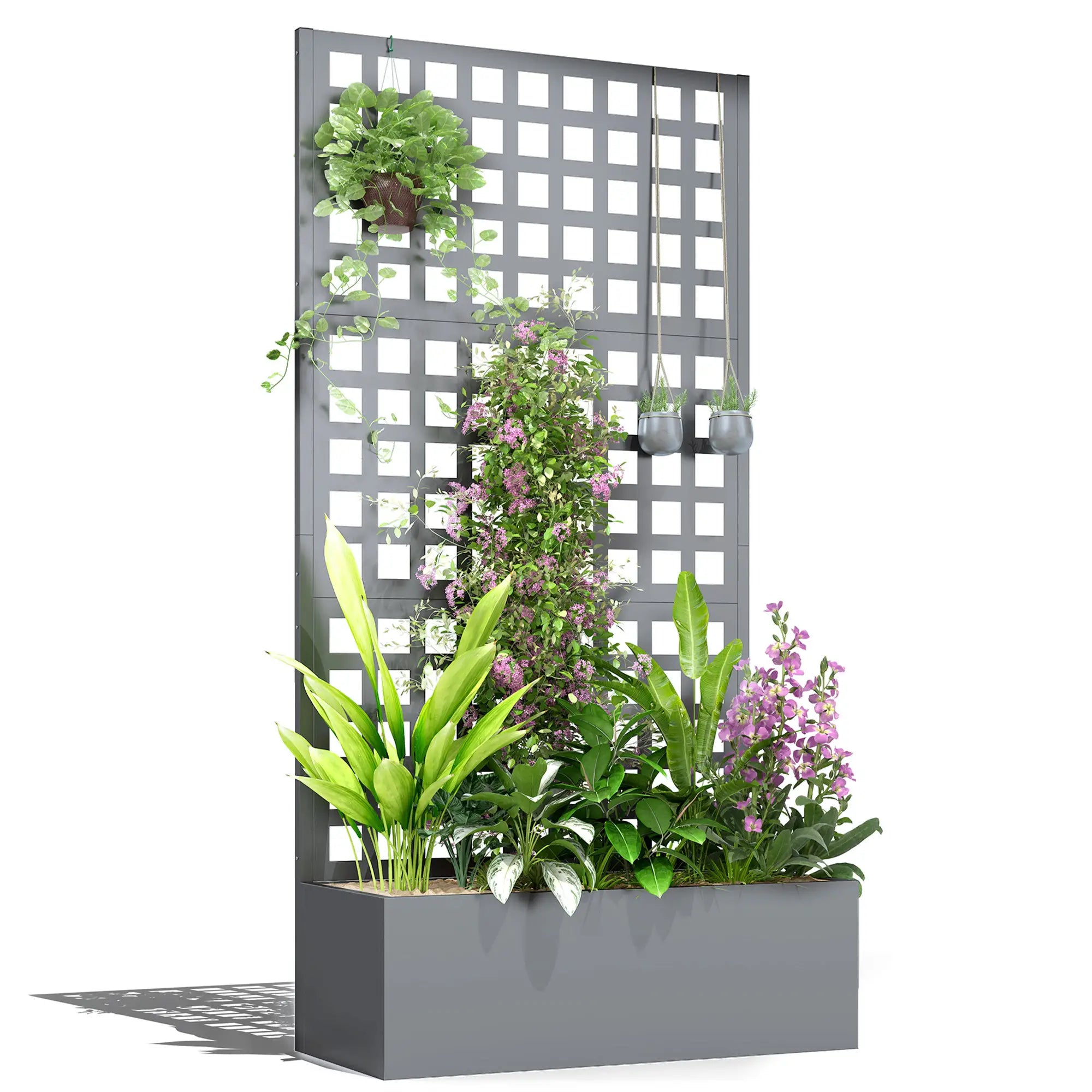 Galvanized Raised Garden Bed Planter Box, 35