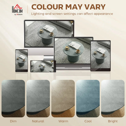 Round Coffee Table, 24", Cement Grey Coffee Tables at Gallery Canada