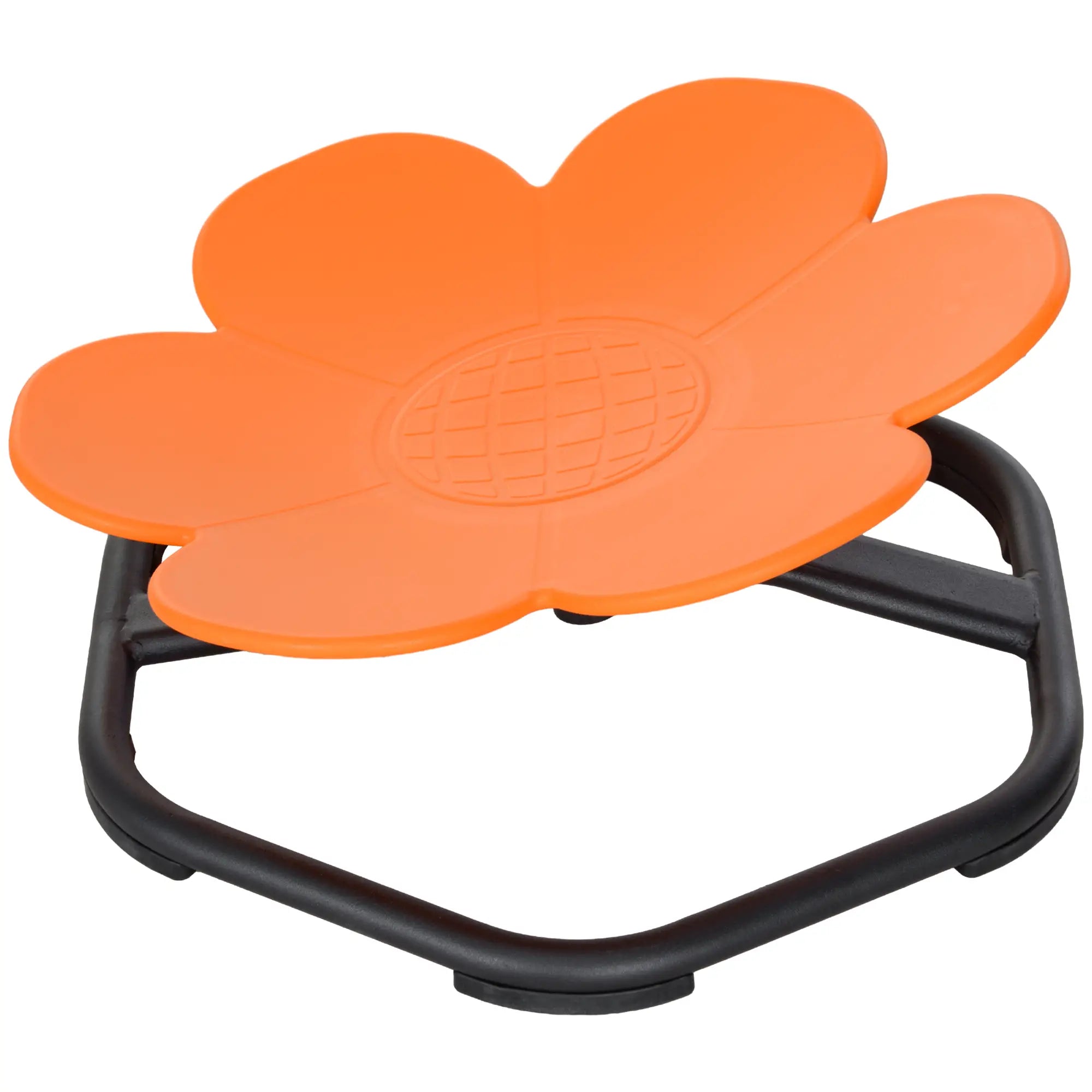 Flower-Shaped Kids Swivel Chair, Non-Slip Spinning Chair, Orange Kids Chairs & Seating Orange, Black at Gallery Canada