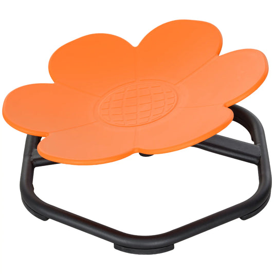 Flower-Shaped Kids Swivel Chair, Non-Slip Spinning Chair, Orange Kids Chairs & Seating Orange, Black at Gallery Canada