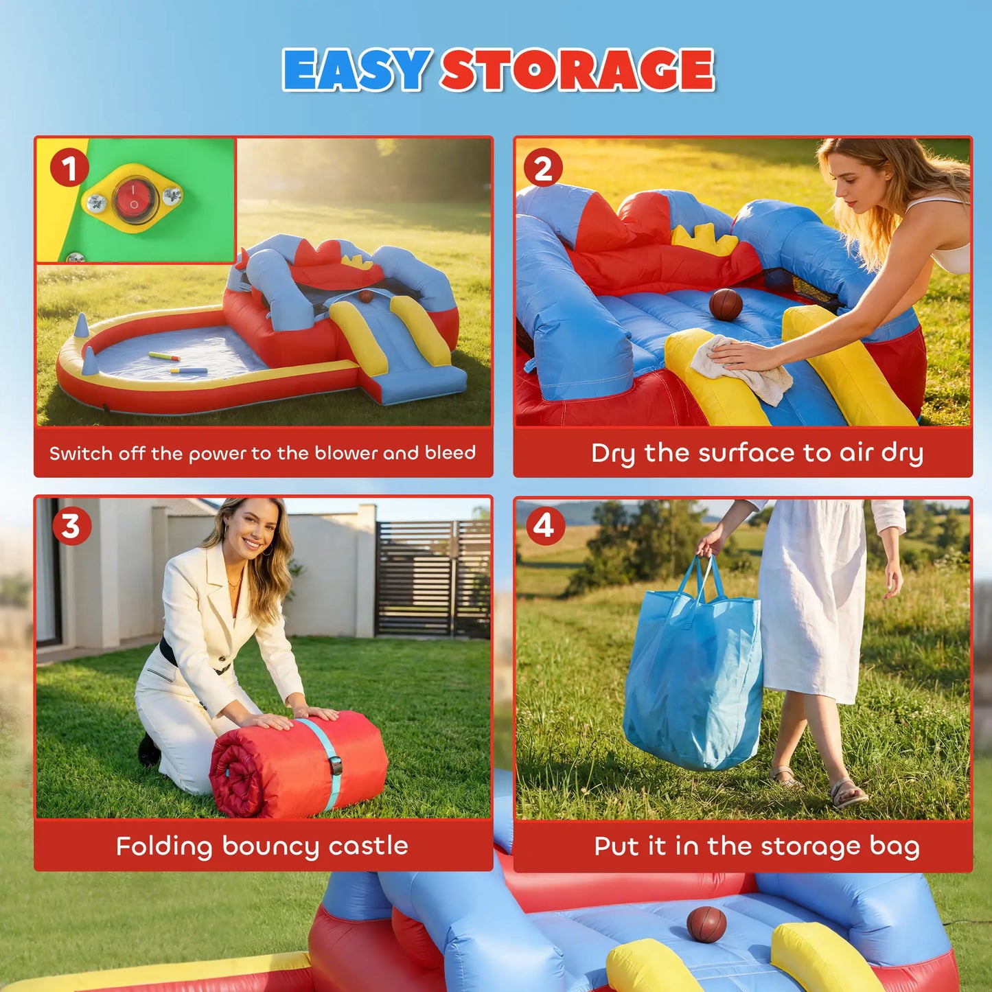 Inflatable Bounce House With Slide, Pool, Ball Pit, Basketball Hoop Inflatables at Gallery Canada