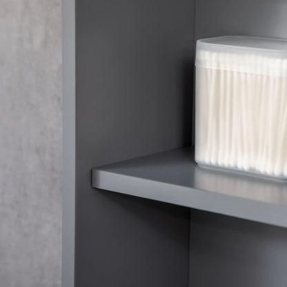 Wall Mounted Bathroom Mirror Cabinet, With Door and Shelves, Grey Mirror Medicine Cabinets at Gallery Canada
