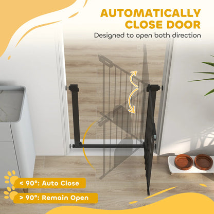 30"-32" Extra Wide Pet Gate, Small Door, 30"H, Black Houses, Kennels & Pens at Gallery Canada