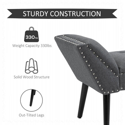 Modern Upholstered Bench, Bedroom Hallway Bench, Arms Nailhead Trim Storage Ottomans & Benches at Gallery Canada