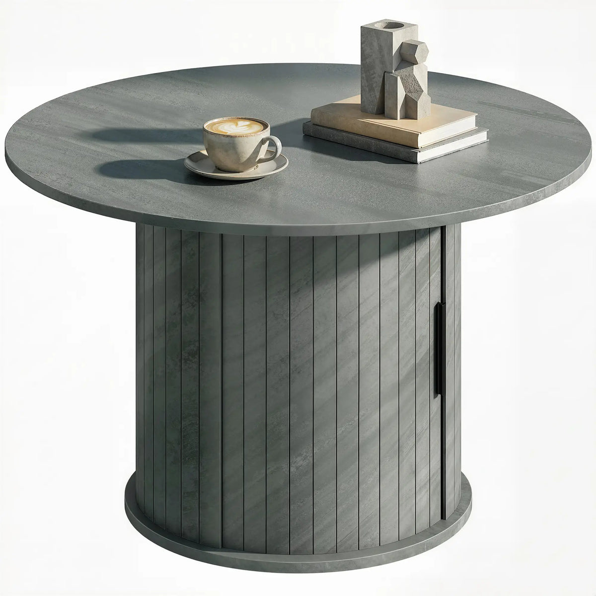 Round Coffee Table, 31.5", Cement Grey Coffee Tables Cement Grey at Gallery Canada