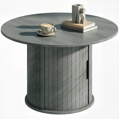 Round Coffee Table, 31.5", Cement Grey Coffee Tables Cement Grey at Gallery Canada