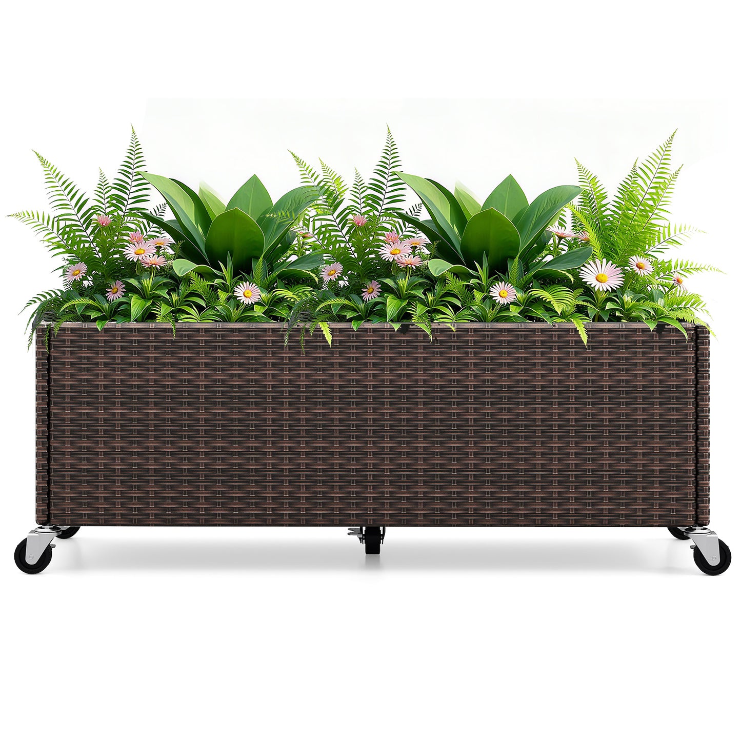 Raised Garden Bed, Patio Planter Box With Wheels And Liner Raised Garden Beds at Gallery Canada