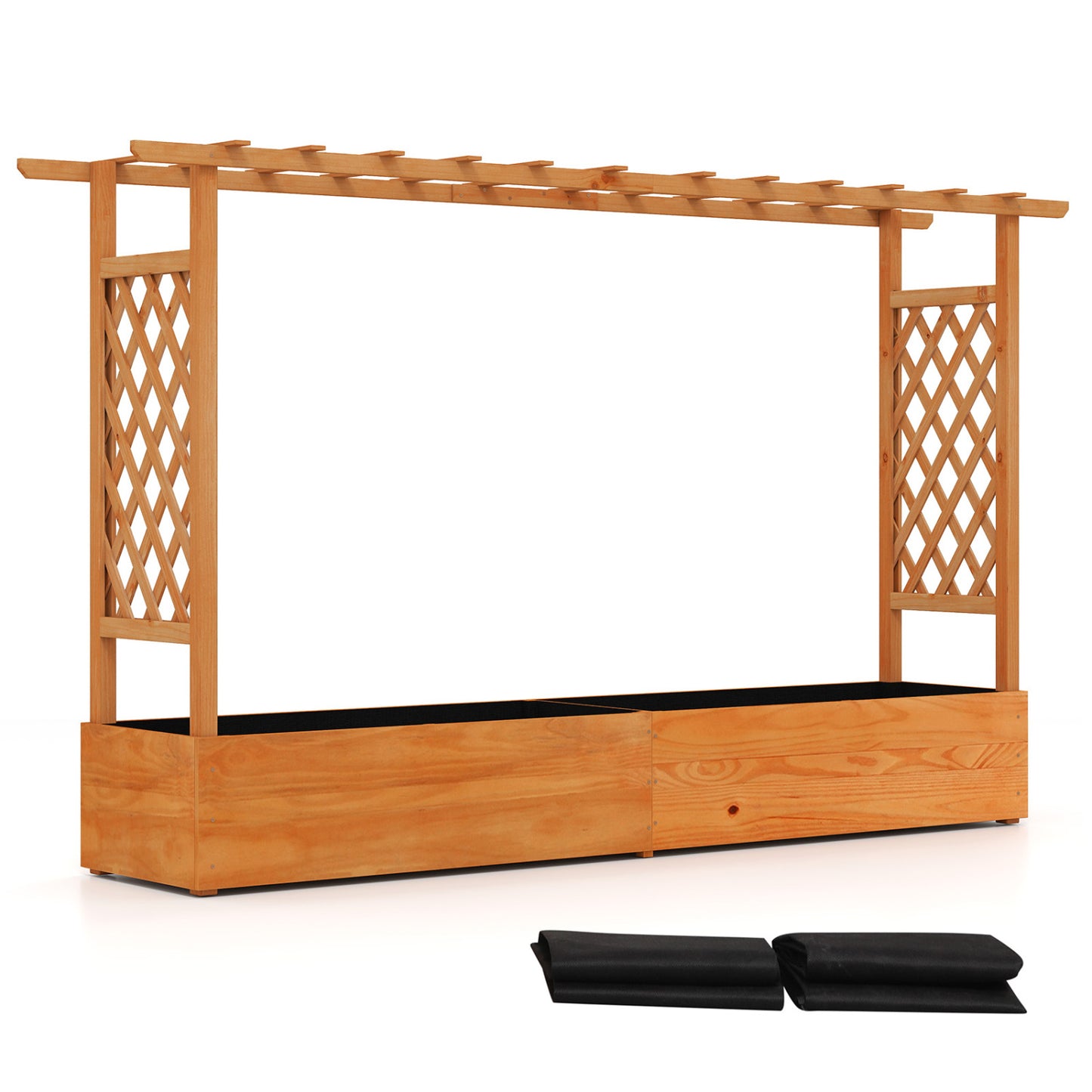 Raised Garden Bed With Side Trellis, Orange Raised Garden Beds at Gallery Canada