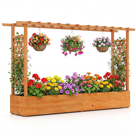 Raised Garden Bed With Side Trellis, Orange Raised Garden Beds Orange at Gallery Canada