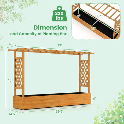 Raised Garden Bed With Side Trellis, Orange Raised Garden Beds at Gallery Canada