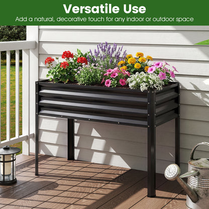 Large Raised Garden Bed Set, 2 Metal Elevated Planter Boxes, Black Raised Garden Beds at Gallery Canada