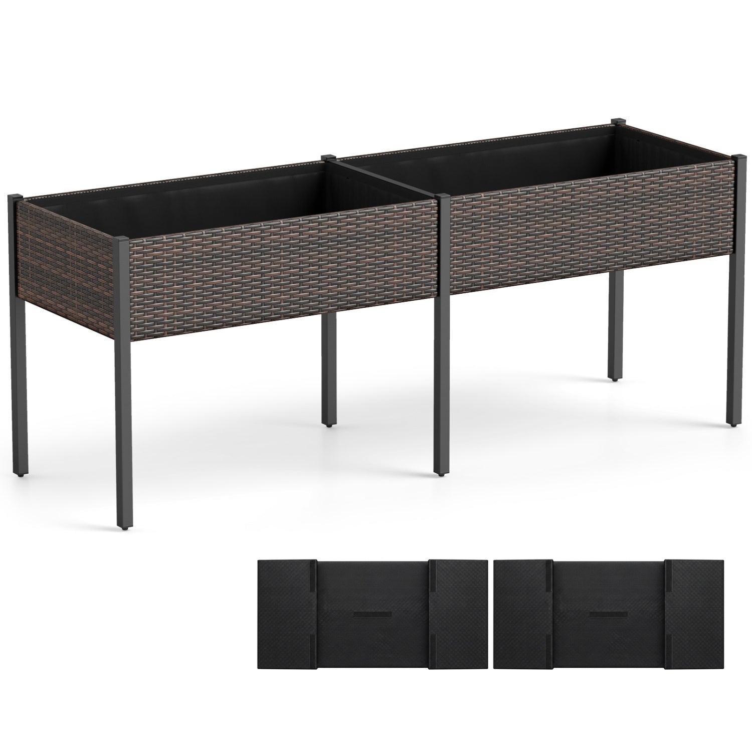 Raised Garden Bed With Legs, Removable Liner, Brown Raised Garden Beds at Gallery Canada