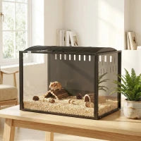31.9" Cage pour hamster, grands habitats cadre en acier résistant aux morsures